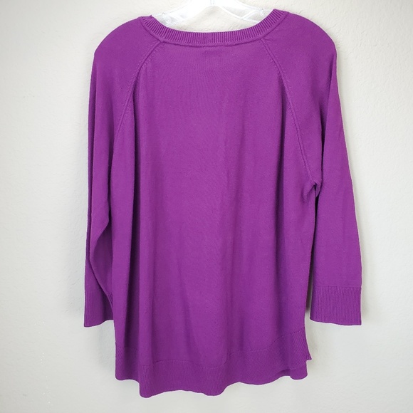 Stylus Purple Lightweight Sweater  L‎ - Picture 2 of 4